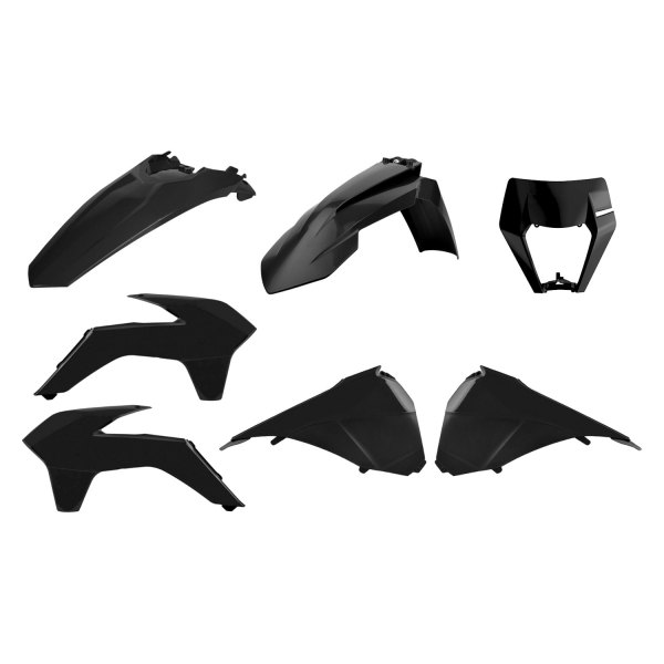 Polisport® - Enduro Restyling™ Black Plastic Kit with Mask