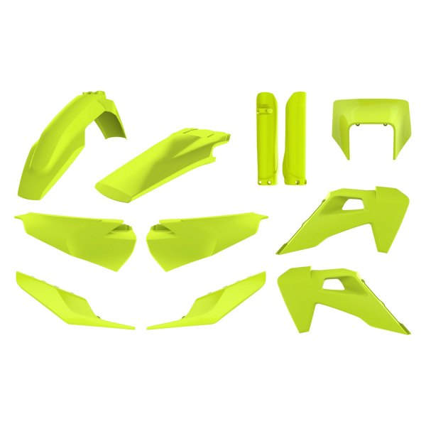 Polisport® - Enduro™ Flo-Yellow Plastic Kit with Mask