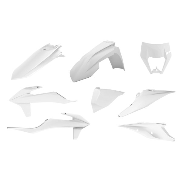 Polisport® - Enduro™ White Plastic Kit with Mask