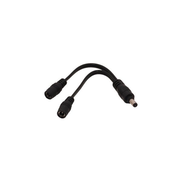 Powerlet® - Heated Clothing Coaxial Battery Y Cable (6" long)