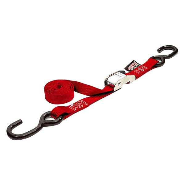Powertye® - 1" x 144" Red Cam Buckle Tie-Down with S-Hook
