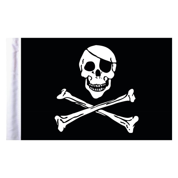 Pro Pad® - "Jolly Roger" Style Motorcycle Flag