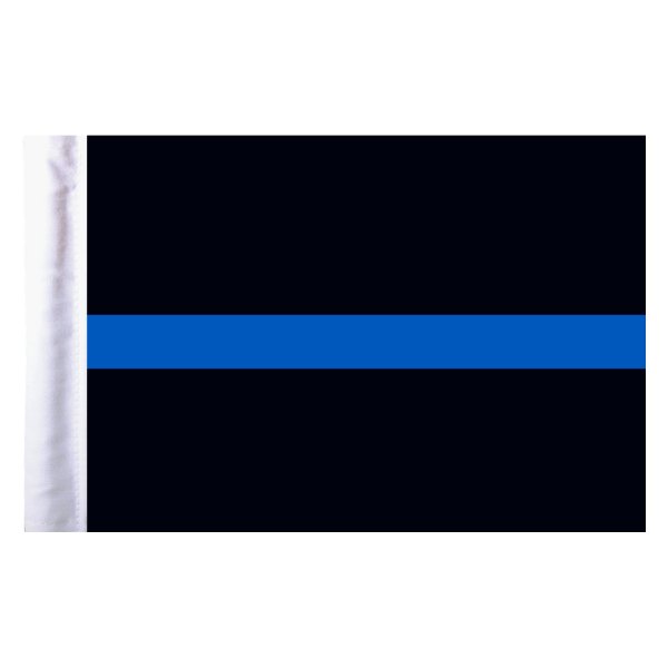 Pro Pad® - "Police Thin Blue Line" Style Motorcycle Flag