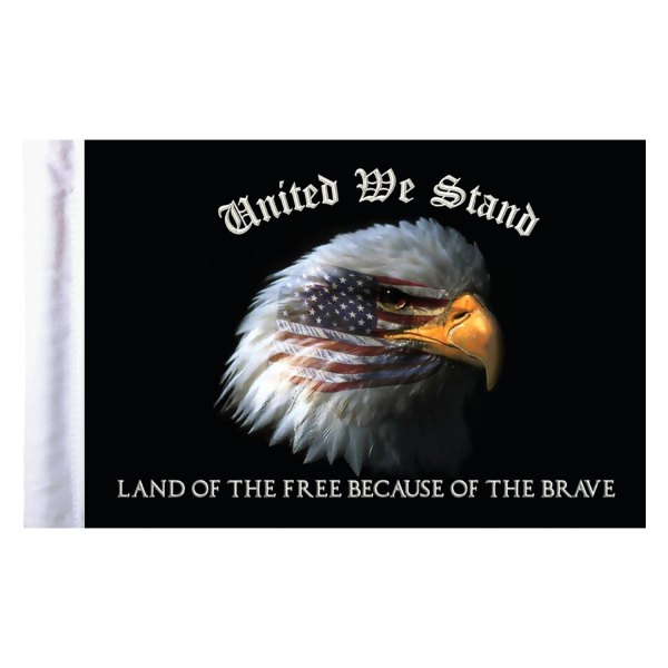 Pro Pad® - "United We Stand" Eagle Style Motorcycle Flag