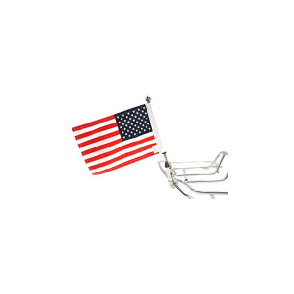 Pro Pad® - Tour Pak 1/2" Round Bar Folding Flag Mount with 6" x 9" USA Flag