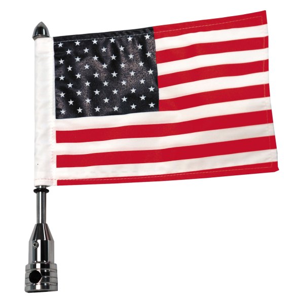Pro Pad® - Tour Pak 1/2" Round Bar Fixed Flag Mount with 6" x 9" USA Flag