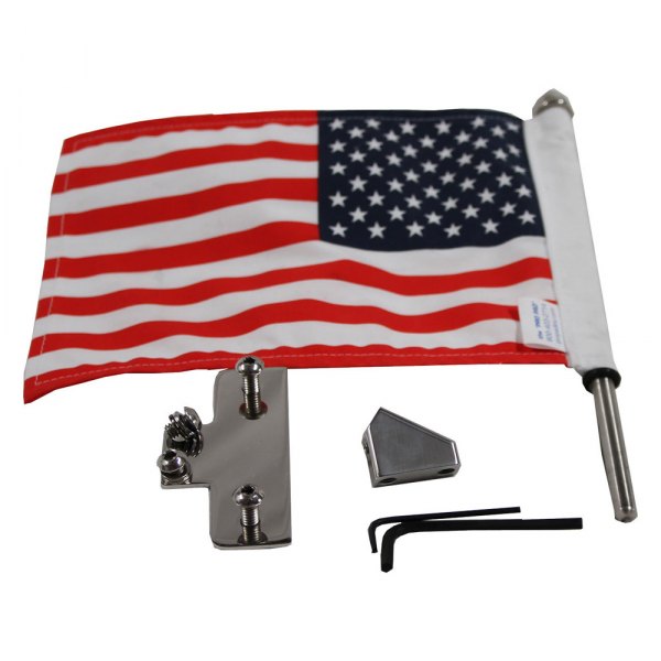 Pro Pad® - License Plate Reversible Flag Mount with 6" x 9" USA Flag