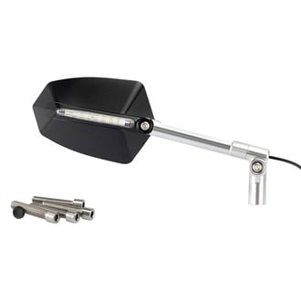 Puig® - GTI Right Side Black Rear View Mirror with Turn Signal