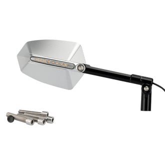 Puig® - GTI Right Side Aluminium Rear View Mirror with Turn Signal