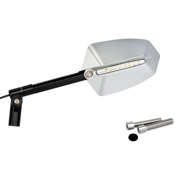 Puig® - GTI Left Side Aluminium Rear View Mirror with Turn Signal