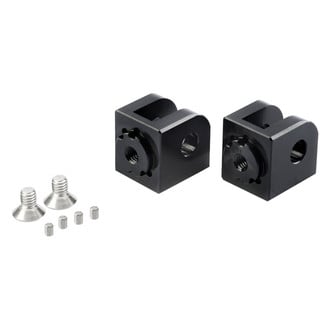 Puig® - Adjustable Black Adapter Kit for Rider