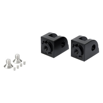 Puig® - Adjustable Black Adapter Kit for Rider