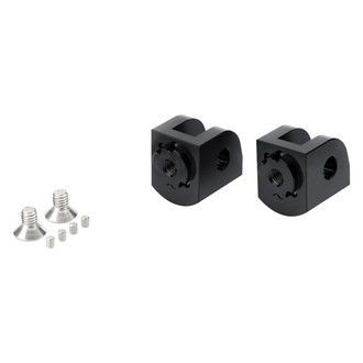 Puig® - Adjustable Black Adapter Kit for Rider