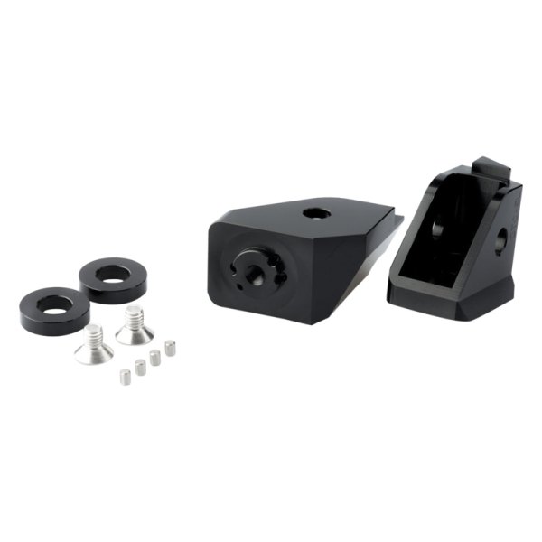 Puig® - Adjustable Black Adapter Kit for Rider
