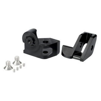 Puig® - Adjustable Black Adapter Kit for Rider