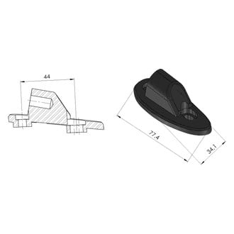 Puig® - F1.1 Rear View Mirror Adapter