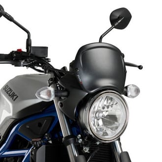 Puig® - Plastic Carbon Look Fork Mounting Front Plate
