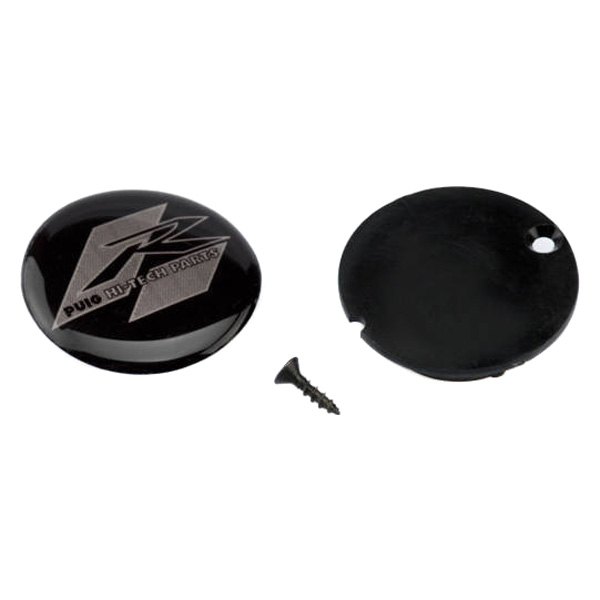 Puig® - Black Cap and Sticker for Crash Pad "R" Model