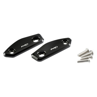 Puig® - Black Rear View Mirrors Caps Kit