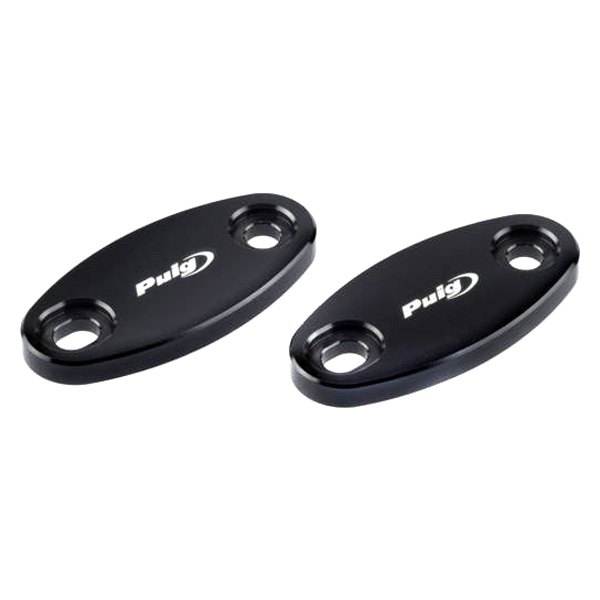 Puig® - Black Rear View Mirrors Caps Kit