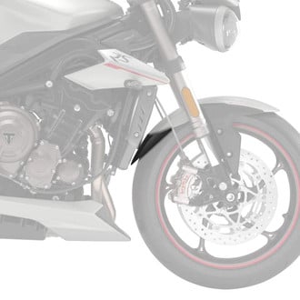 Puig® - Front Black ABS Plastic Fender Extension