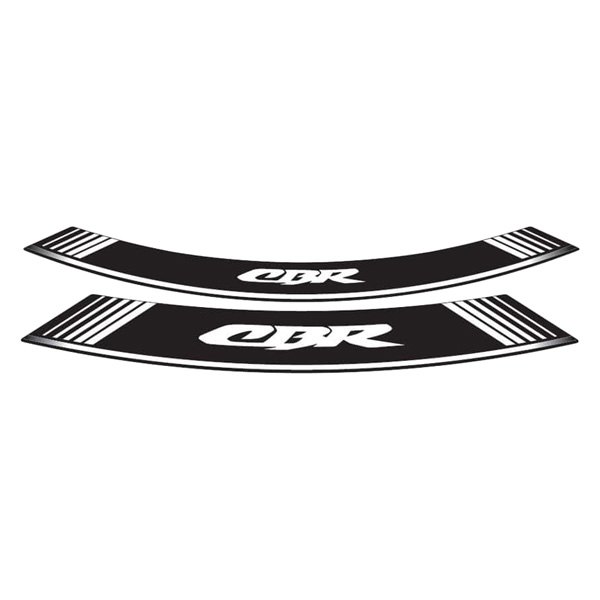 Puig® - "CBR" White Rim Strip Kit