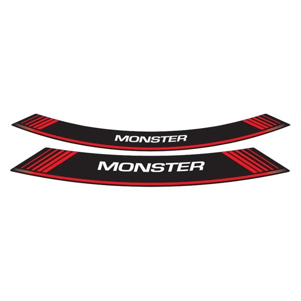 Puig® - "Monster" Red Rim Strip Kit