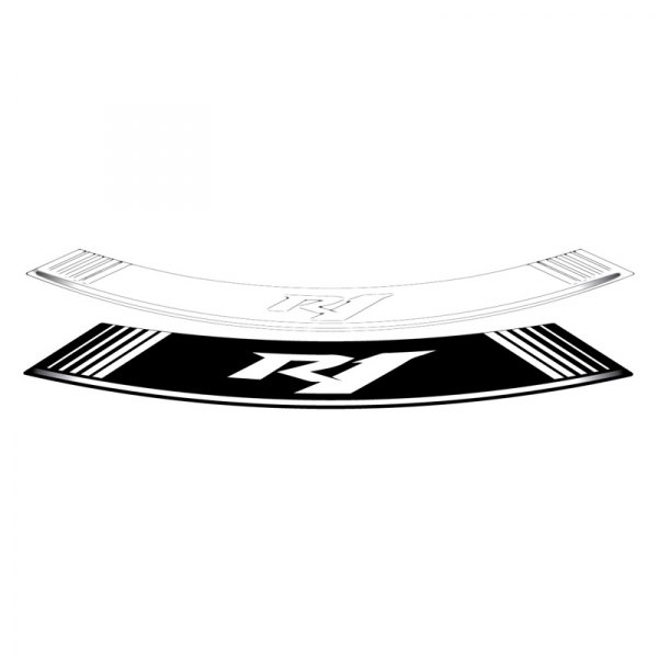 Puig® - "R1" White Rim Strip Kit