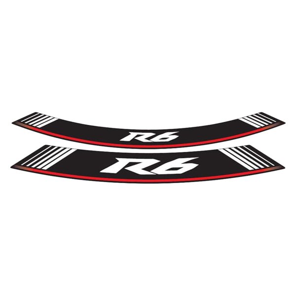 Puig® - "R6" Silver Rim Strip Kit