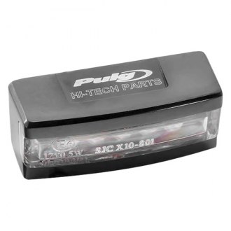 Puig® - Aluminum Black Homologated LED License Plate Light