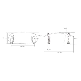 Puig® - Multi-Adjustable Visor Fixed with Screws