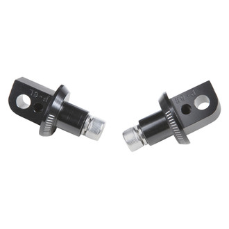 Puig® - Passenger Foot Peg Adapters (Black)