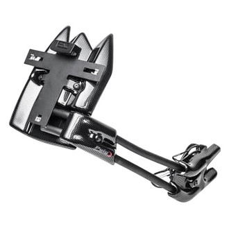 Puig® - Carbon Look License Plate Support with Mud Guard