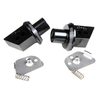 Puig® - Passenger Foot Peg Adapters (Black)