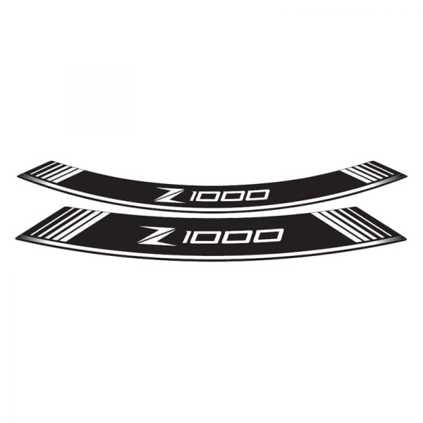 Puig® - "Z1000" White Rim Strip Kit