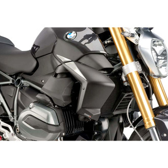 Puig® - Matte Black Radiator Side Panel Kit