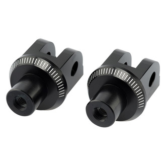 Puig® - Rider Foot Peg Adapters (Black)