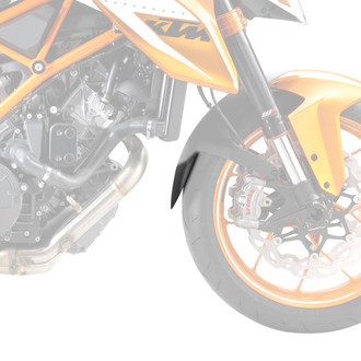 Puig® - Front Black ABS Plastic Fender Extension