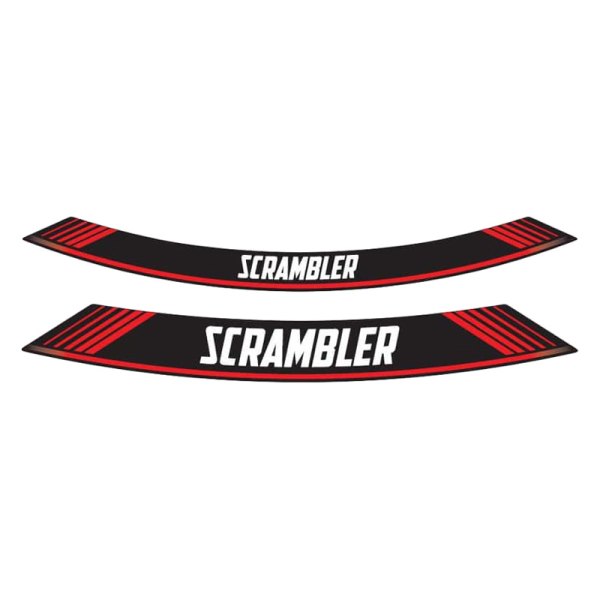 Puig® - "Scrambler" Red Rim Strip Kit