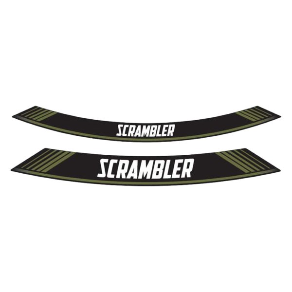 Puig® - "Scrambler" Green Rim Strip Kit
