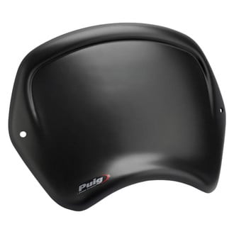 Puig® - Retro Style Plastic Matte Black Front Plate