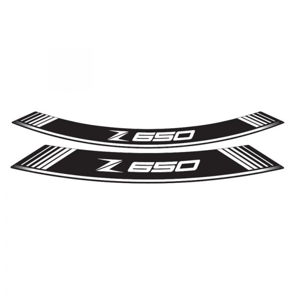 Puig® - "Z650" White Rim Strip Kit