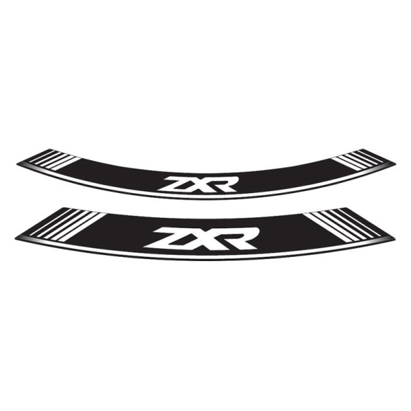 Puig® - "ZXR" White Rim Strip Kit