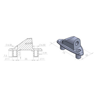 Puig® - Rear View Mirror Adapter