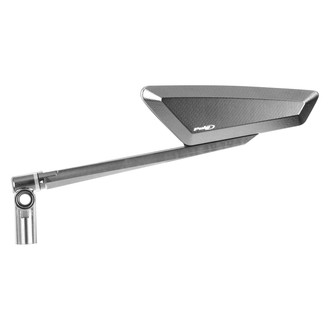 Puig® - Left Side Hypernaked Silver Rear View Mirror