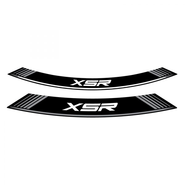Puig® - "XSR" Silver Rim Strip Kit