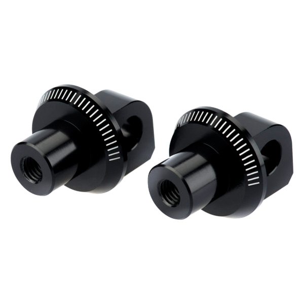 Puig® - Black Adapters for Rider and Passenger