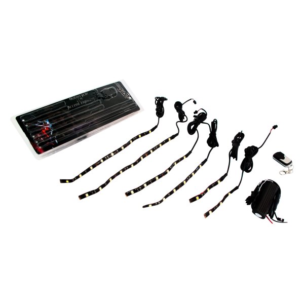 Race Sport® - 5050 SMD Remote Controlled Orange LED Strip Kit