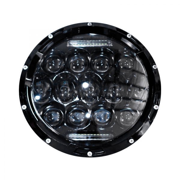 Race Sport® - 7" Round Black Projector LED Headlight