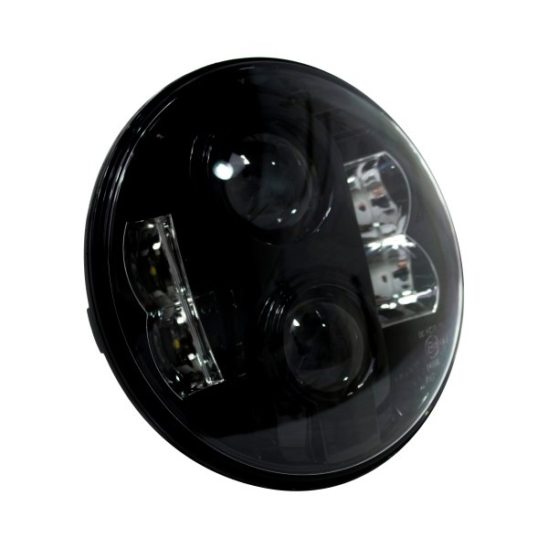 Race Sport® - 7" Round Black Projector LED Headlight